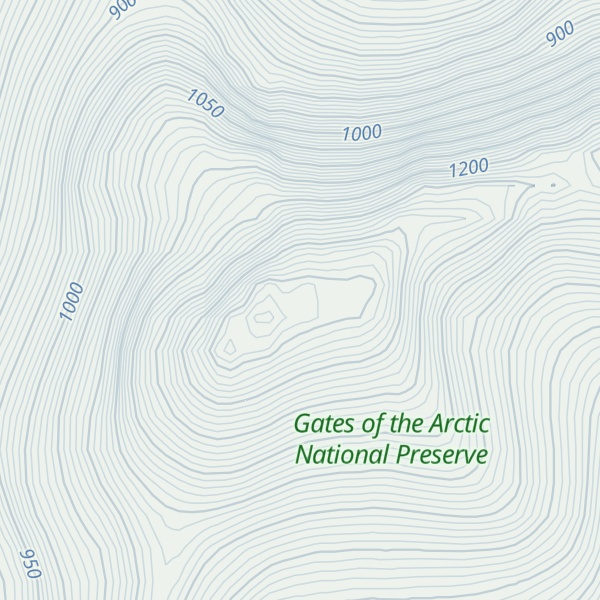 Map of Fritts Mountain