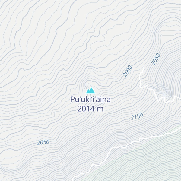Map of Puʻukiʻiʻāina