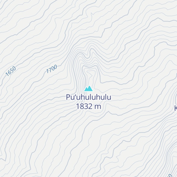 Map of Puʻuhuluhulu