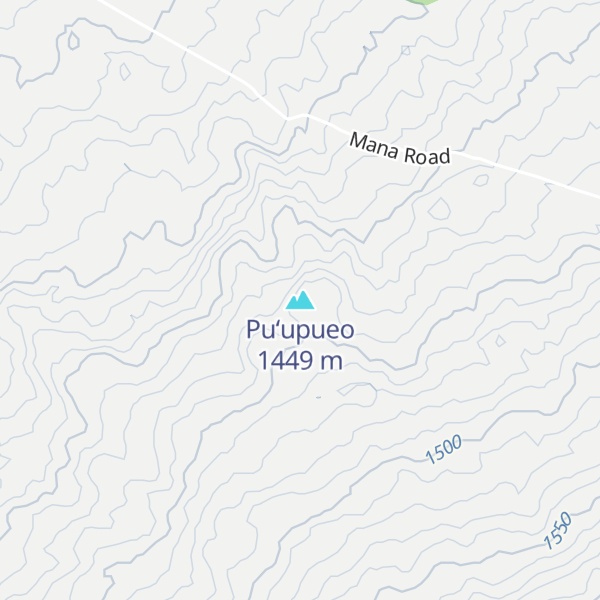 Map of Puʻupueo