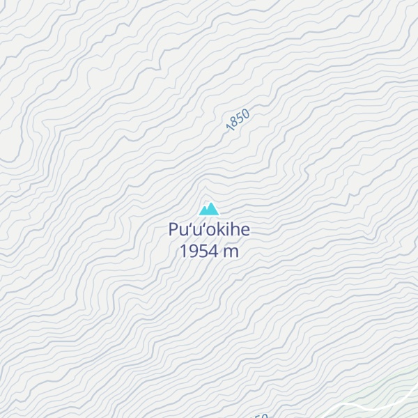 Map of Puʻuʻokihe