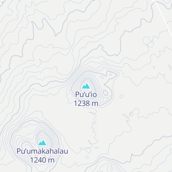 Map of Puʻuʻio