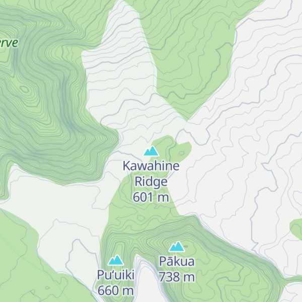 Map of Kawahine Ridge