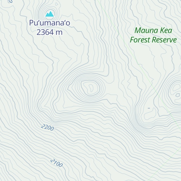 Map of Puʻuokau