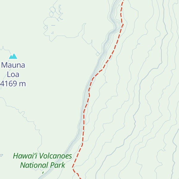 Map of Mauna Loa Cabin