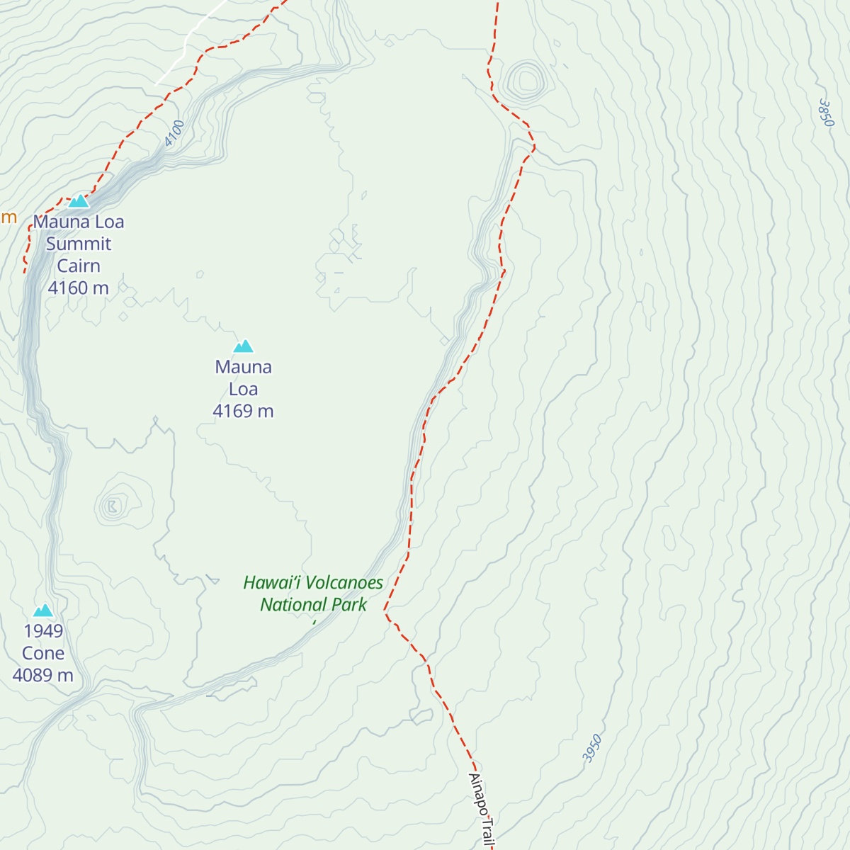 Mauna Loa Cabin map