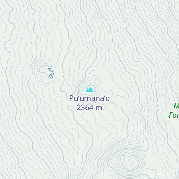 Map of Puʻumanaʻo