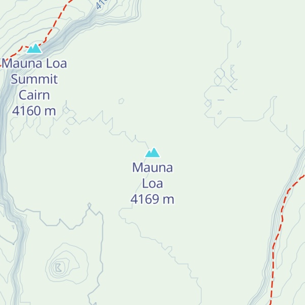 Map of Mauna Loa