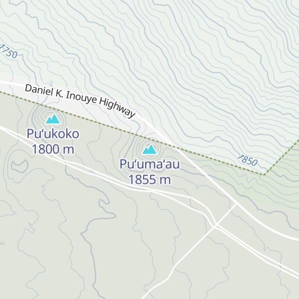 Map of Puʻumaʻau