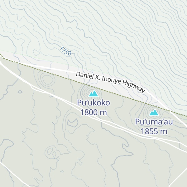 Map of Puʻukoko