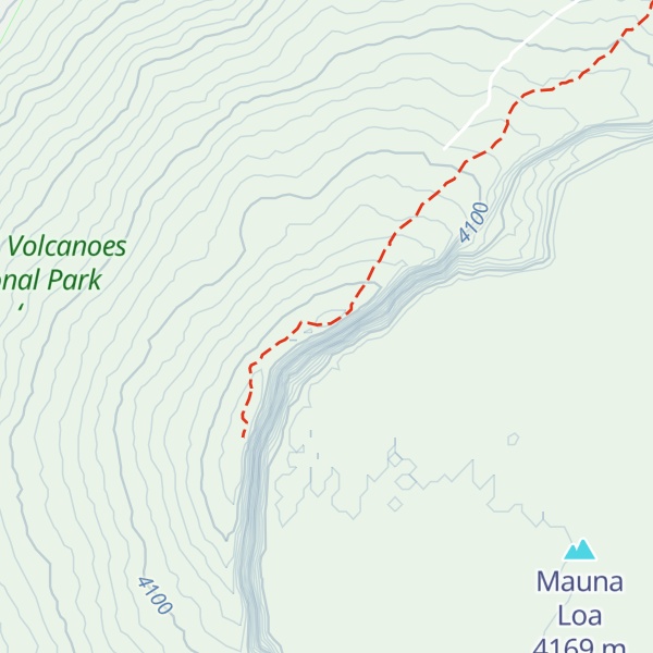 Map of Mauna Loa Summit Cairn