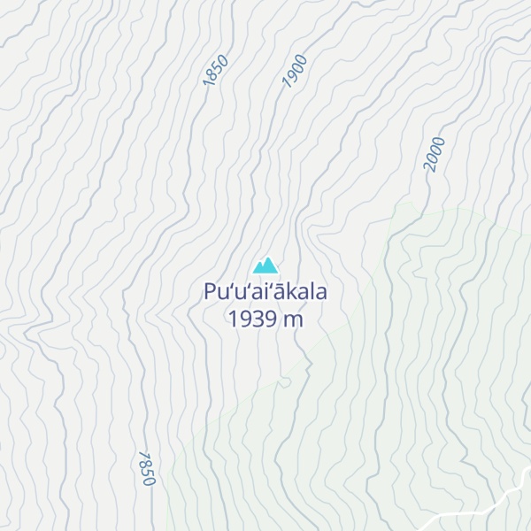 Map of Puʻuʻaiʻākala