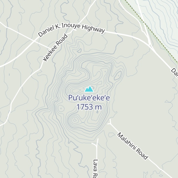 Map of Puʻukeʻekeʻe