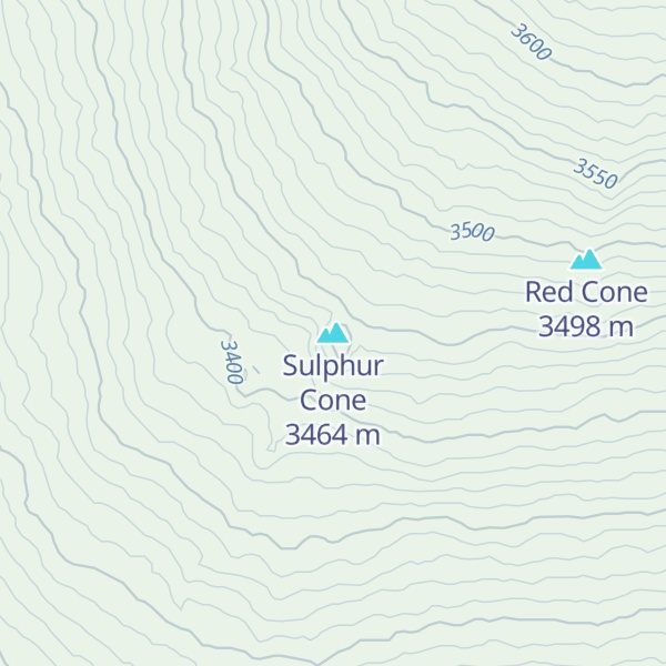 Map of Sulphur Cone