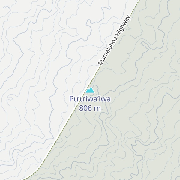Map of Puʻuʻiwaʻiwa