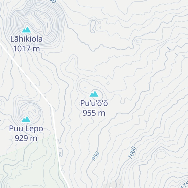 Map of Puʻuʻōʻō