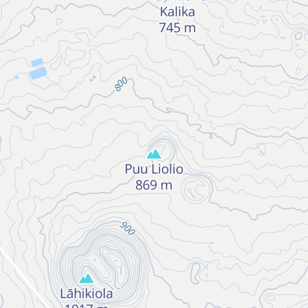 Map of Puu Liolio