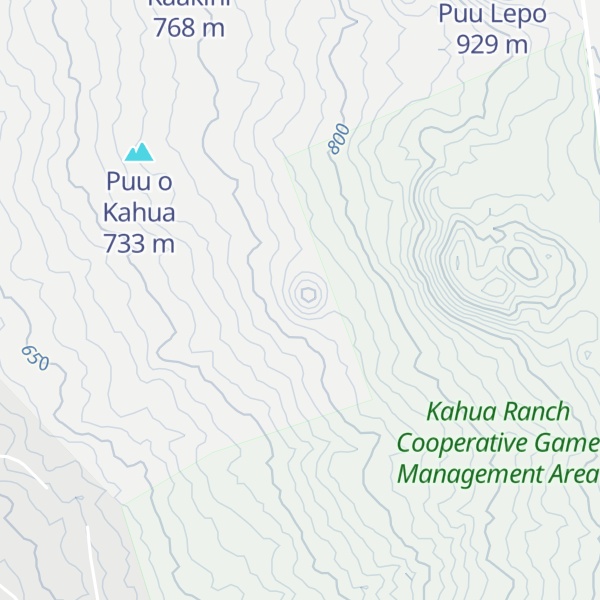 Map of Puu Uala