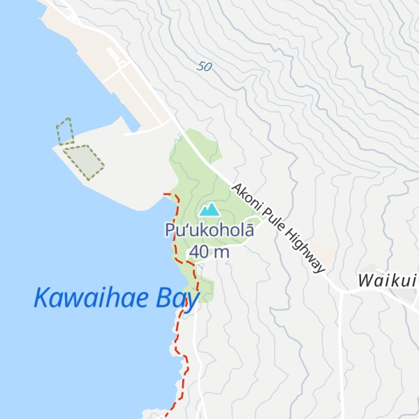 Map of Puʻukoholā