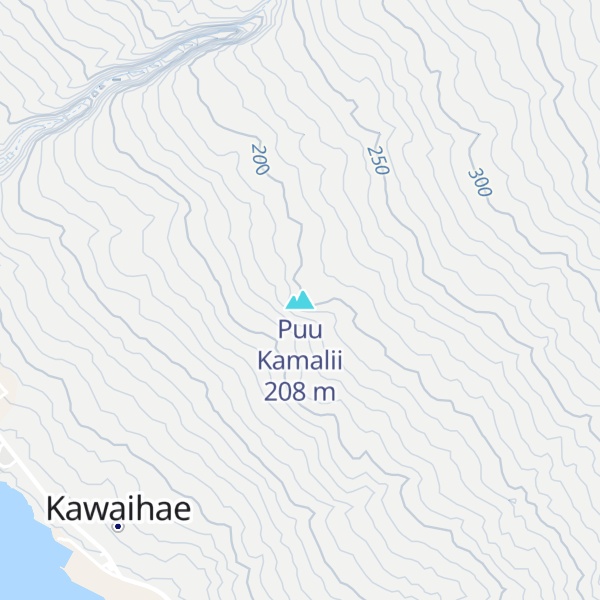 Map of Puu Kamalii