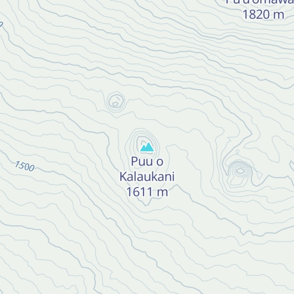 Map of Puu o Kalaukani