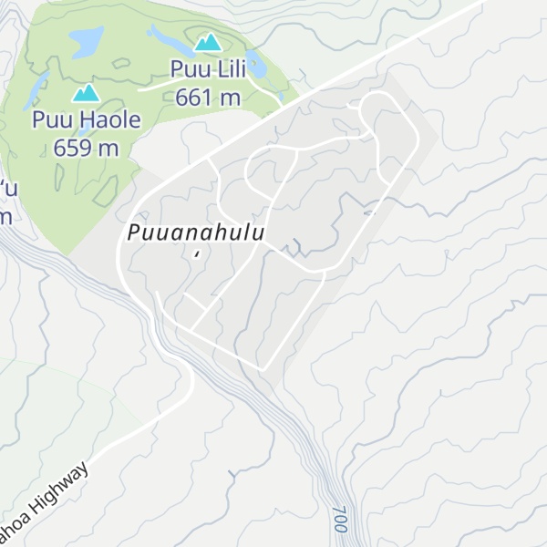 Map of Puʻuʻio