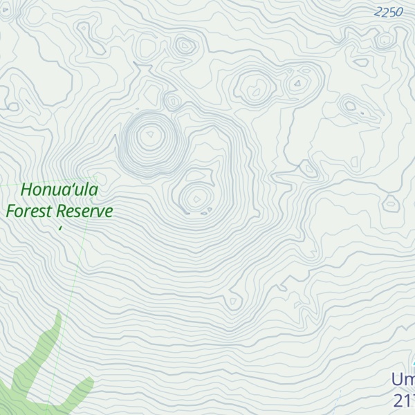 Map of Puu Lalakaukole