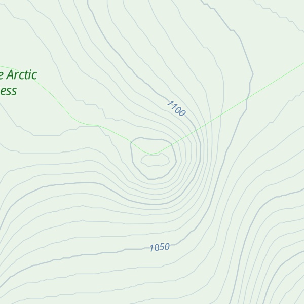 Map of Nukatpiat Mountain