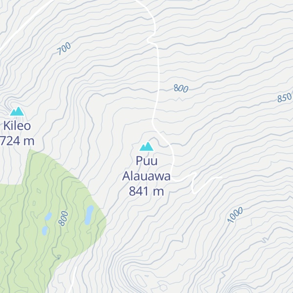 Map of Puu Alauawa