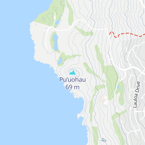 Map of Puʻuohau