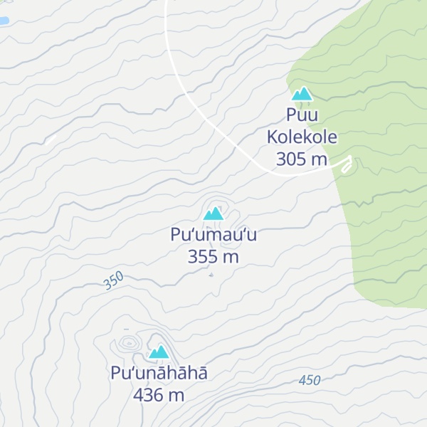 Map of Puʻumauʻu