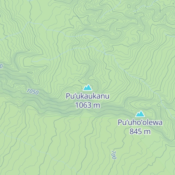 Map of Puʻukaukanu