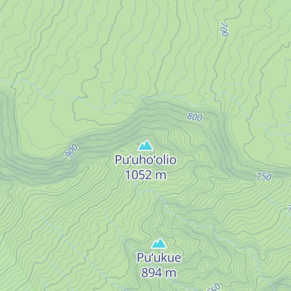Map of Puʻuhoʻolio