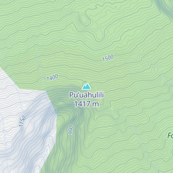 Map of Puʻuahulili