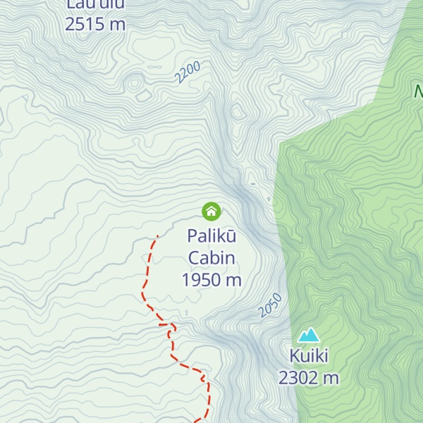 Map of Palikū Cabin