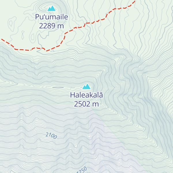 Map of Haleakalā