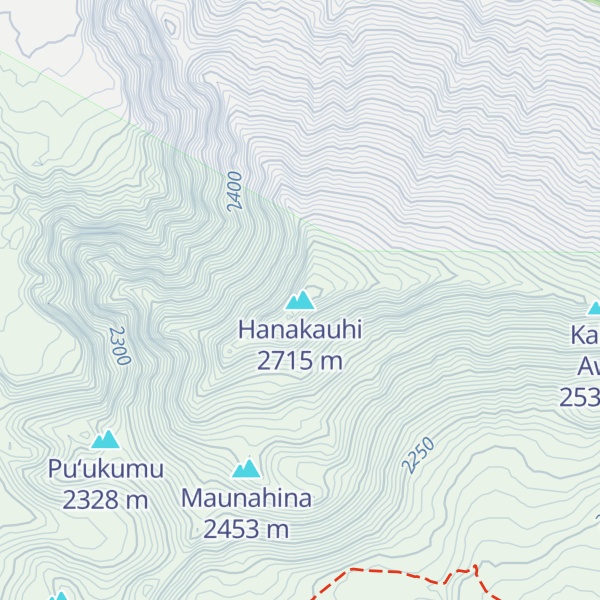 Map of Hanakauhi