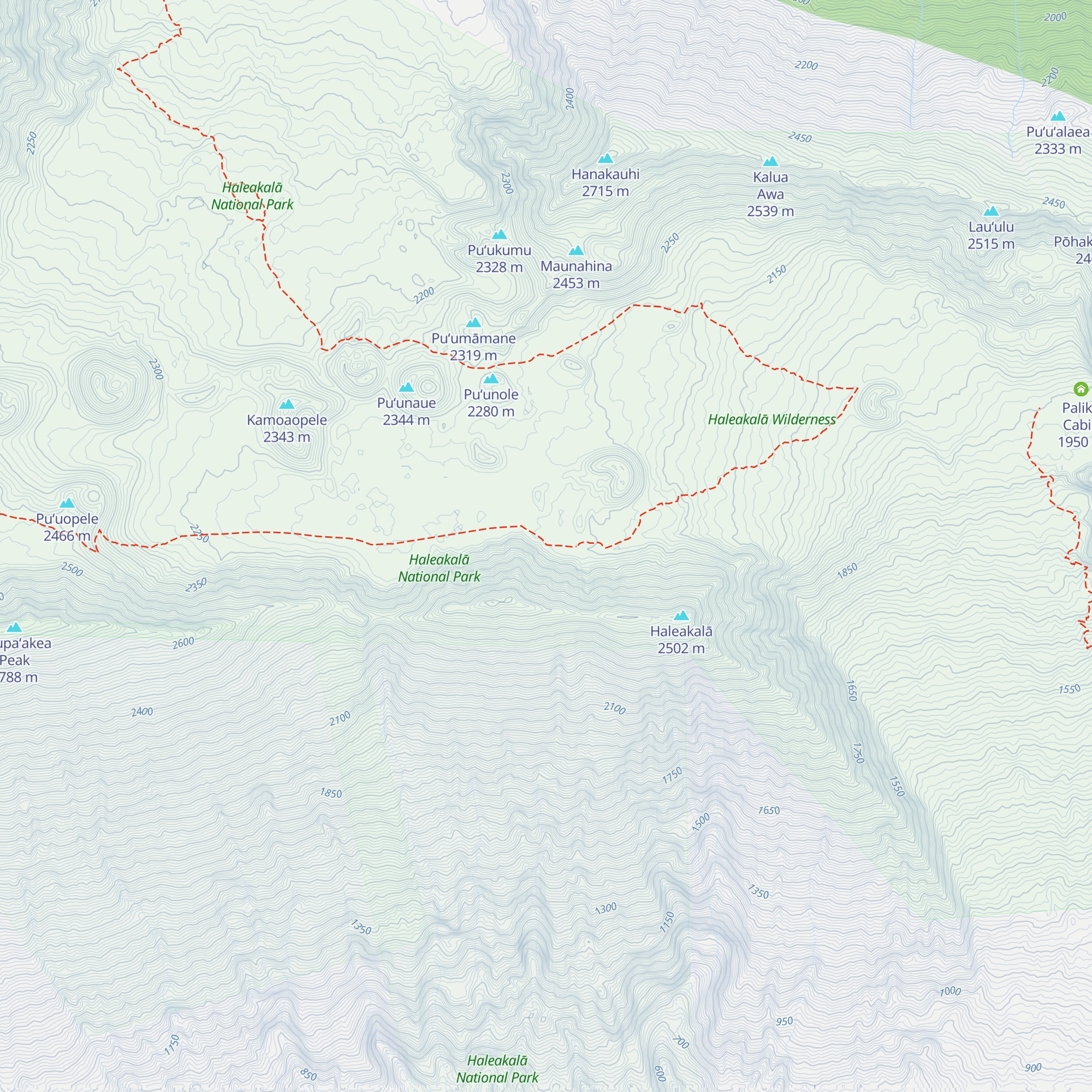 Kapalaoa Cabin map