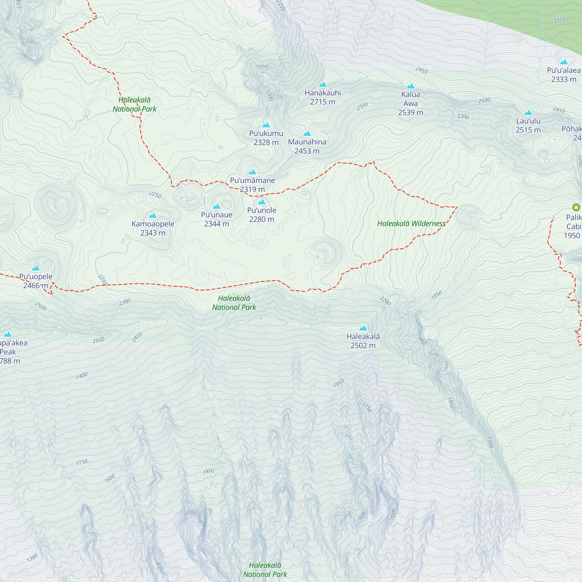 Kapalaoa Cabin map