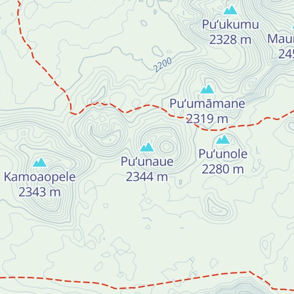 Map of Puʻunaue