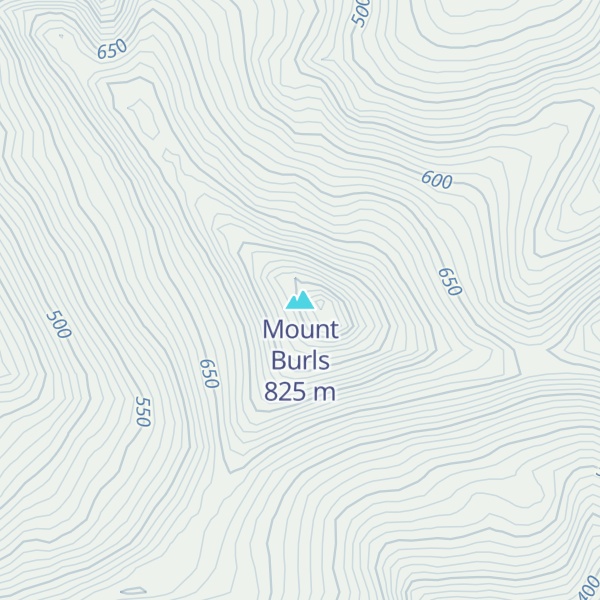 Map of Mount Burls