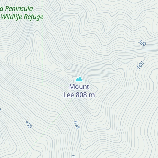 Map of Mount Lee