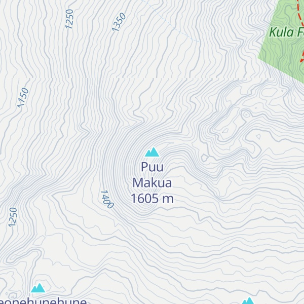 Map of Puu Makua