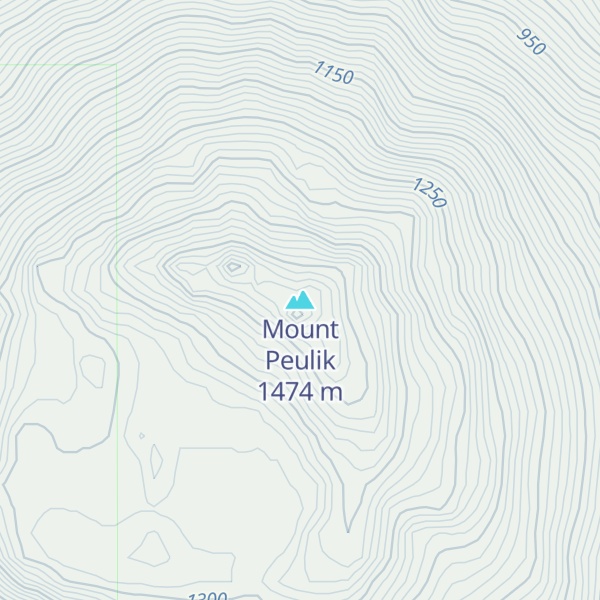 Map of Mount Peulik