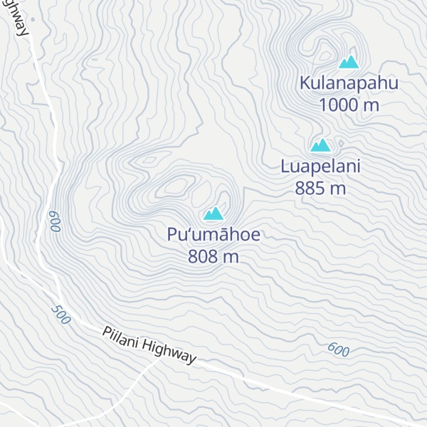 Map of Puʻumāhoe