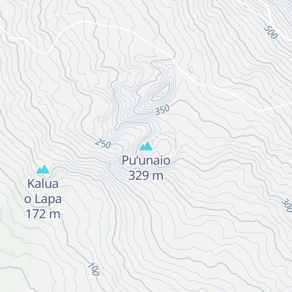 Map of Puʻunaio