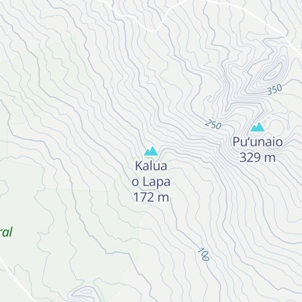 Map of Kalua o Lapa