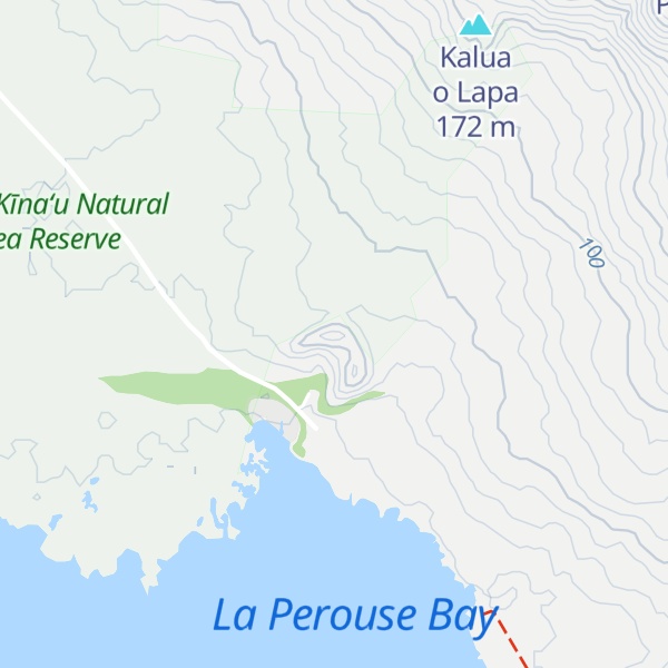 Map of Puu o Kanaloa