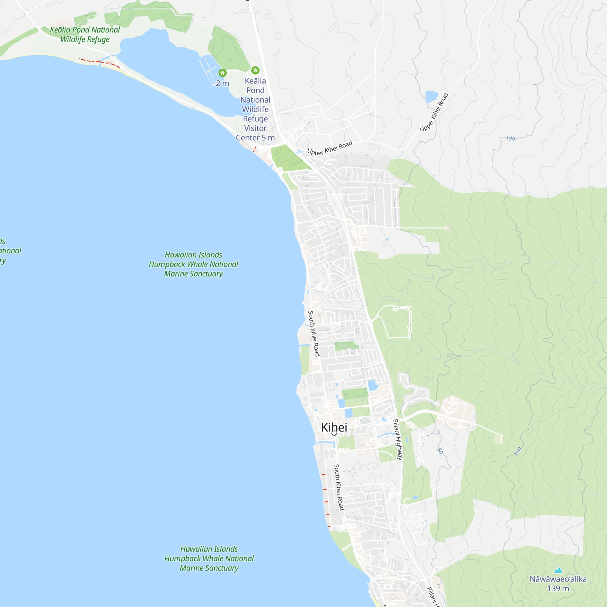Hawaiian Islands Humpback Whale Marine Sanctuary Visitor Center map