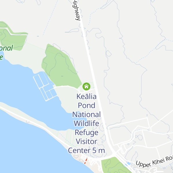 Map of Keālia Pond National Wildlife Refuge Visitor Center